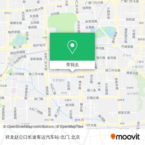 祥龙赵公口长途客运汽车站-北门地图
