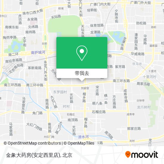 金象大药房(安定西里店)地图