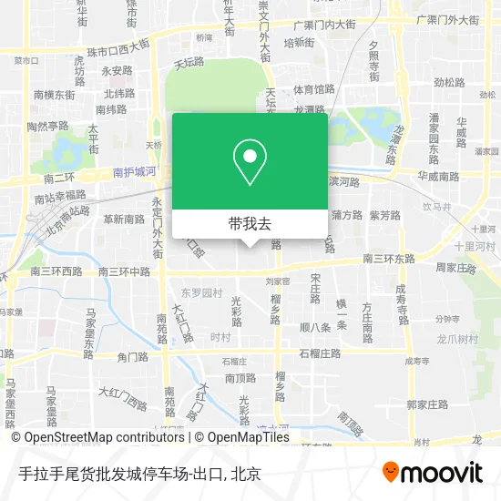 手拉手尾货批发城停车场-出口地图