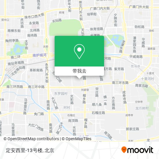 定安西里-13号楼地图