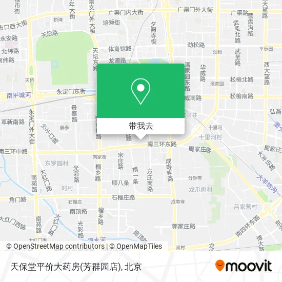 天保堂平价大药房(芳群园店)地图