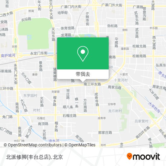 北派修脚(丰台总店)地图