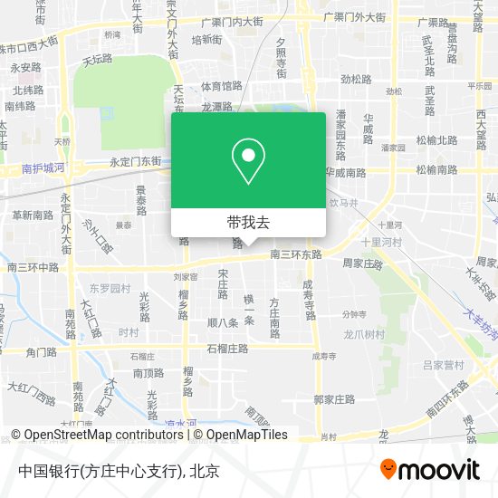 中国银行(方庄中心支行)地图