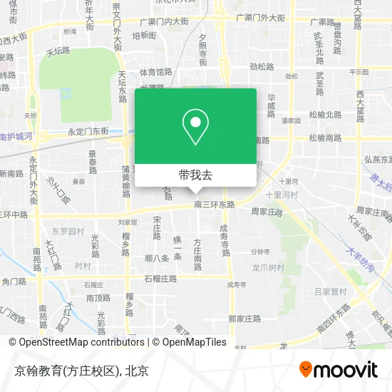 京翰教育(方庄校区)地图