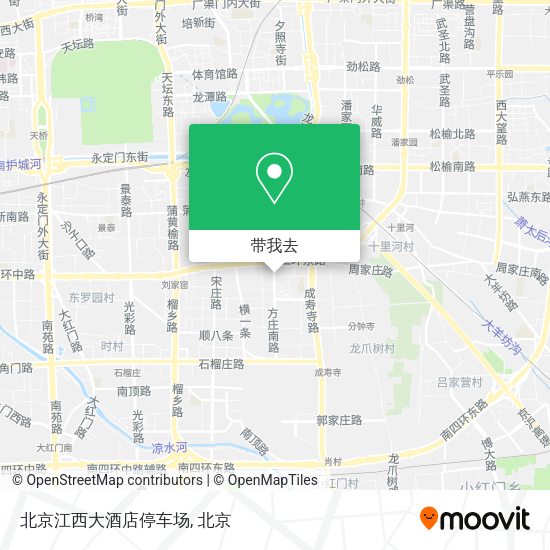 北京江西大酒店停车场地图