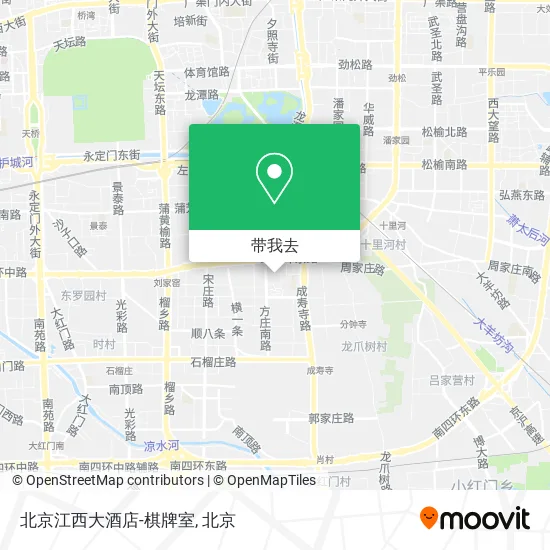 北京江西大酒店-棋牌室地图