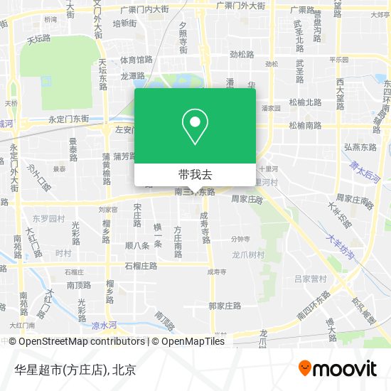 华星超市(方庄店)地图