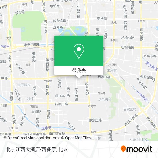 北京江西大酒店-西餐厅地图