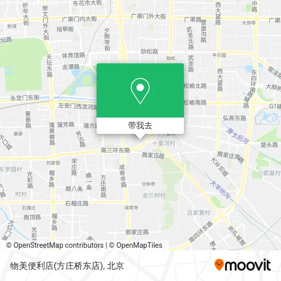 物美便利店(方庄桥东店)地图