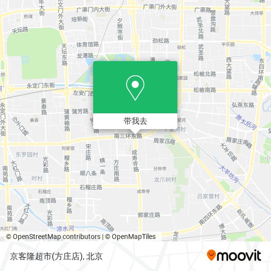 京客隆超市(方庄店)地图