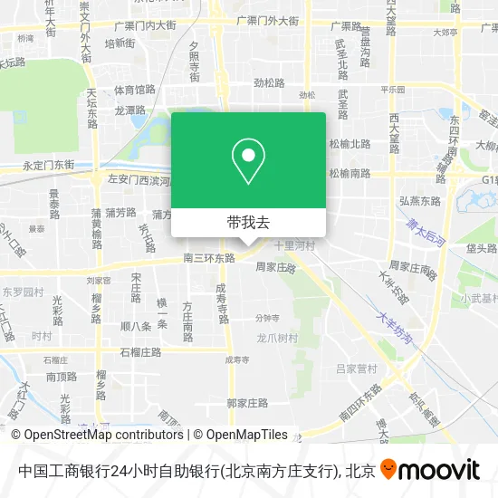中国工商银行24小时自助银行(北京南方庄支行)地图