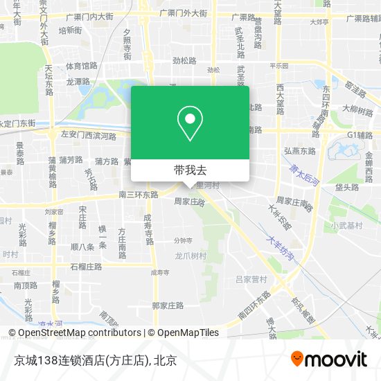 京城138连锁酒店(方庄店)地图