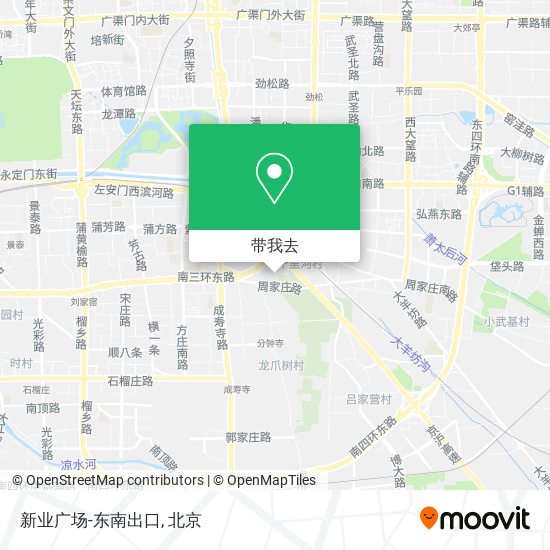 新业广场-东南出口地图