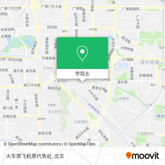 火车票飞机票代售处地图