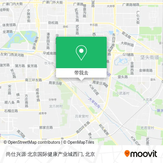 尚仕兴源·北京国际健康产业城西门地图