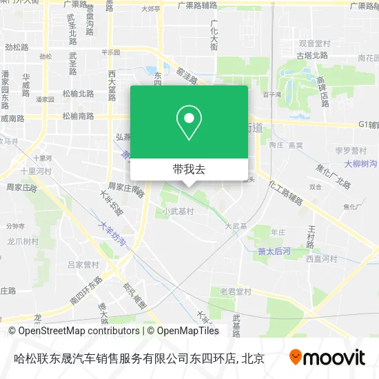 哈松联东晟汽车销售服务有限公司东四环店地图