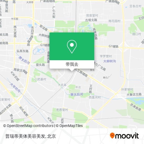 普瑞蒂美体美容美发地图