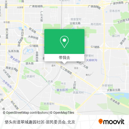 垡头街道翠城趣园社区-居民委员会地图