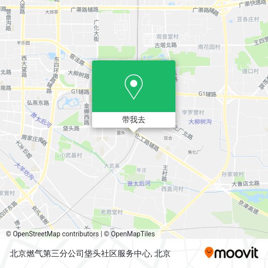 北京燃气第三分公司垡头社区服务中心地图