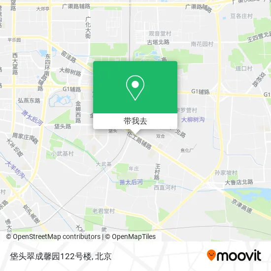 垡头翠成馨园122号楼地图