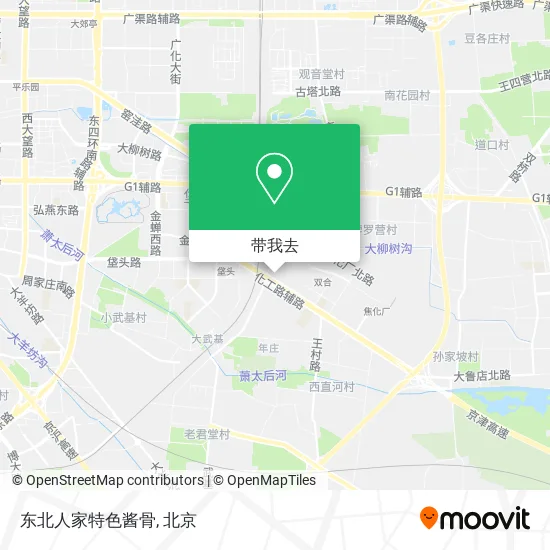 东北人家特色酱骨地图