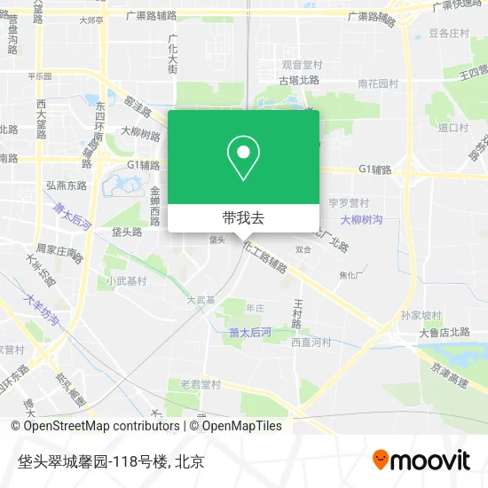 垡头翠城馨园-118号楼地图