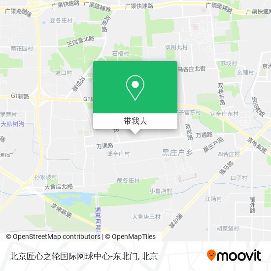 北京匠心之轮国际网球中心-东北门地图