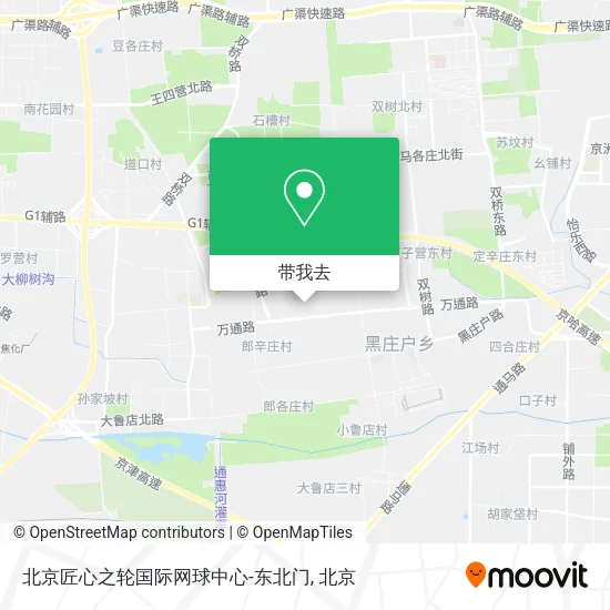 北京匠心之轮国际网球中心-东北门地图