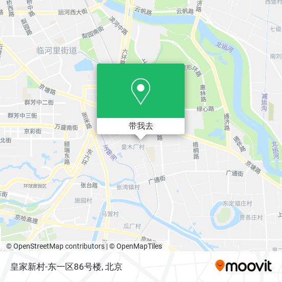 皇家新村-东一区86号楼地图