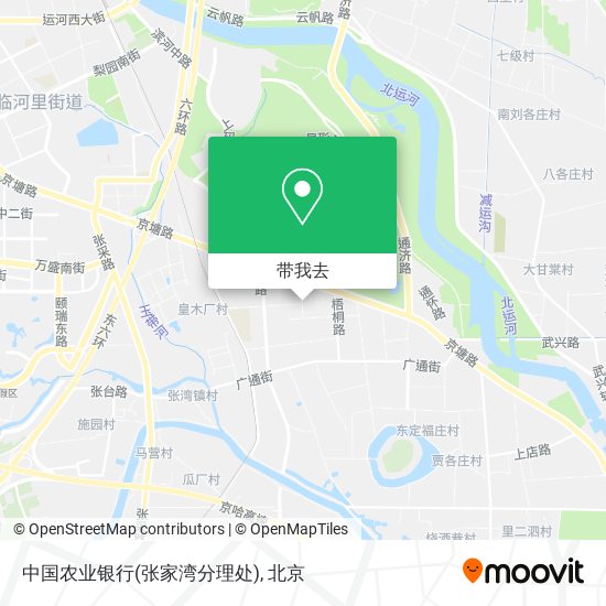 中国农业银行(张家湾分理处)地图