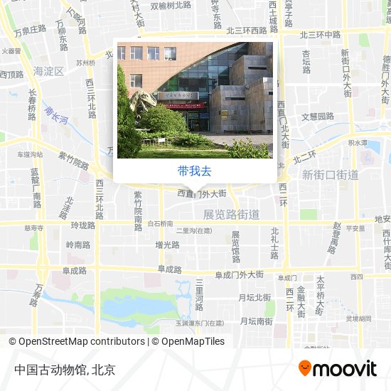 中国古动物馆地图