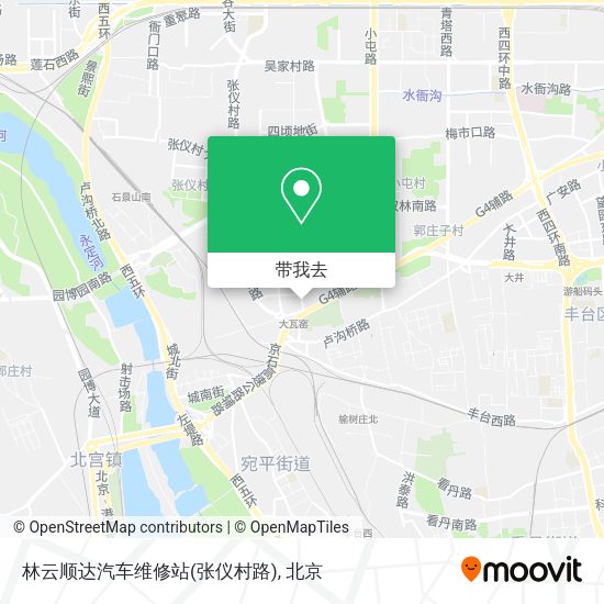 林云顺达汽车维修站(张仪村路)地图