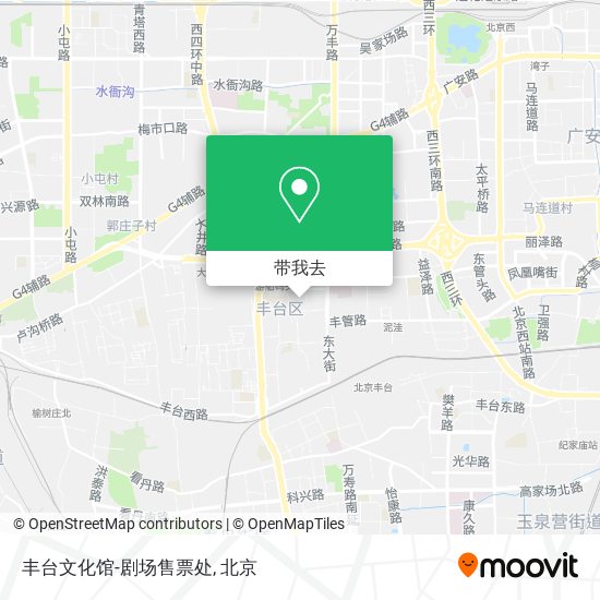 丰台文化馆-剧场售票处地图