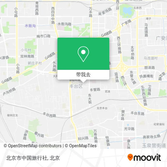 北京市中国旅行社地图
