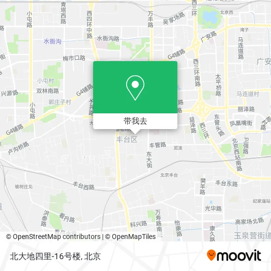 北大地四里-16号楼地图