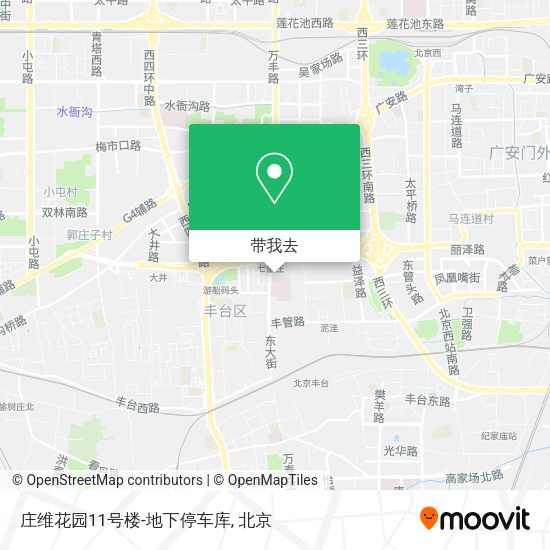 庄维花园11号楼-地下停车库地图