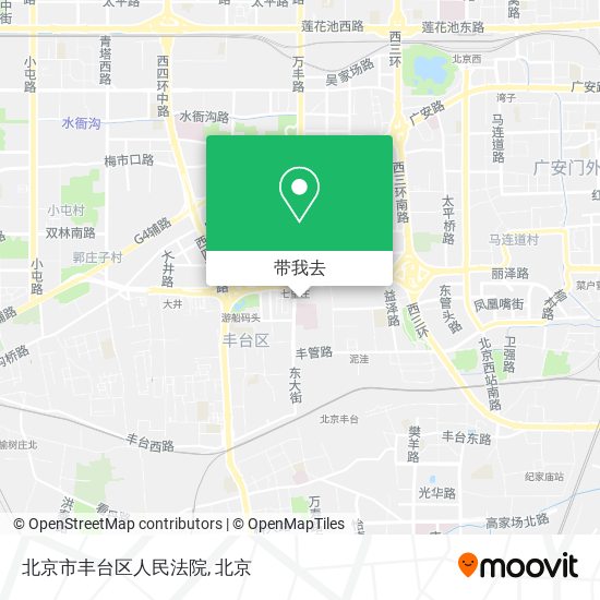 北京市丰台区人民法院地图