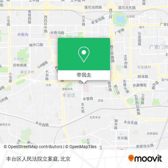 丰台区人民法院立案庭地图
