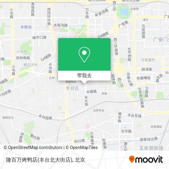 隆百万烤鸭店(丰台北大街店)地图
