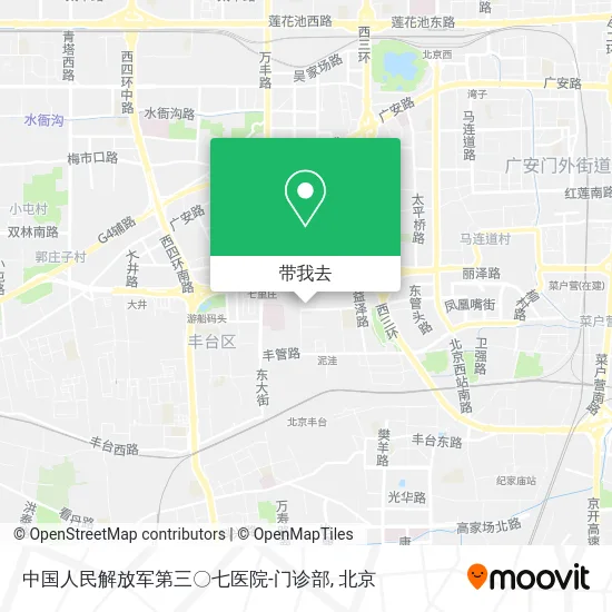 中国人民解放军第三〇七医院-门诊部地图