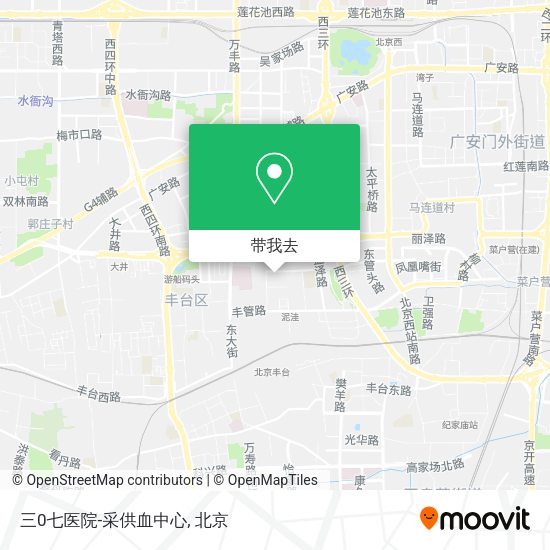 三0七医院-采供血中心地图