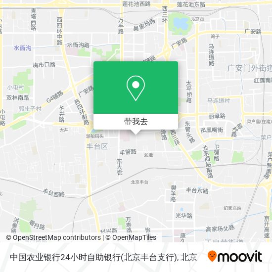 中国农业银行24小时自助银行(北京丰台支行)地图