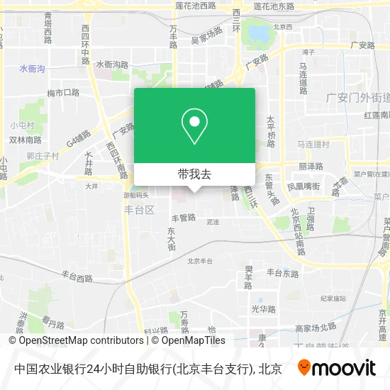 中国农业银行24小时自助银行(北京丰台支行)地图