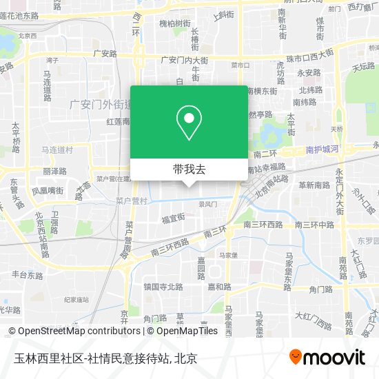 玉林西里社区-社情民意接待站地图