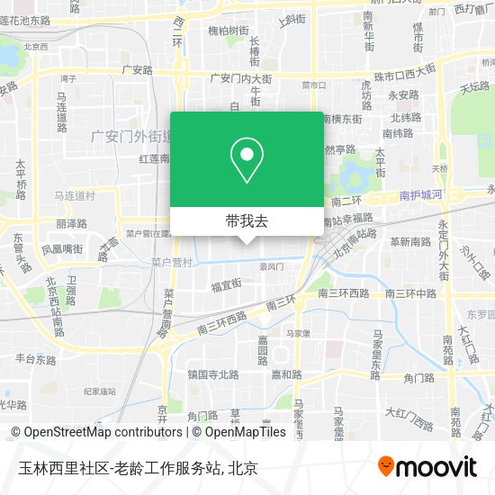 玉林西里社区-老龄工作服务站地图