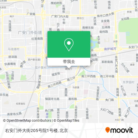 右安门外大街205号院1号楼地图