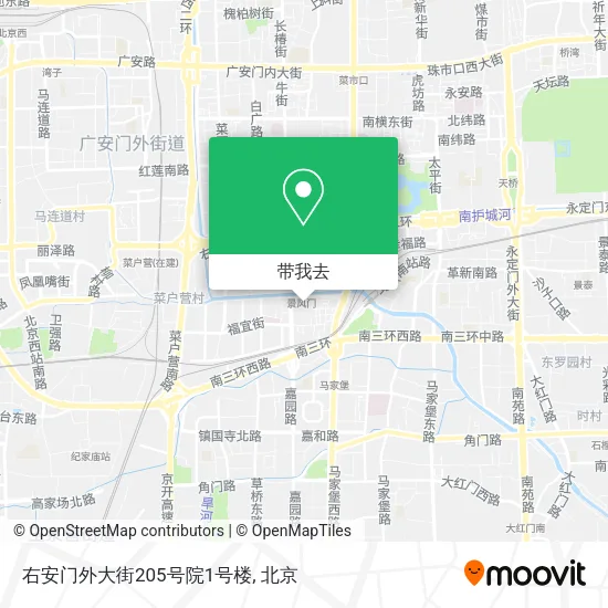 右安门外大街205号院1号楼地图