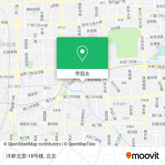 洋桥北里-18号楼地图