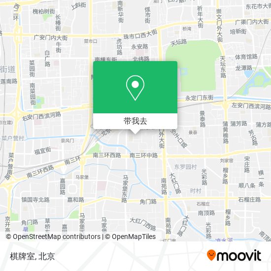 棋牌室地图