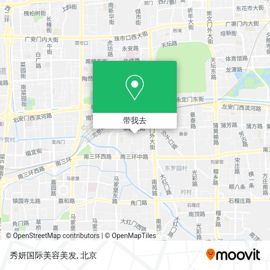 秀妍国际美容美发地图